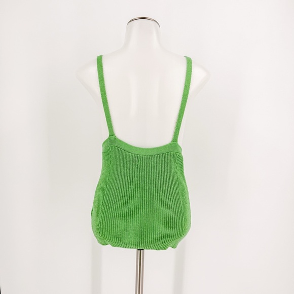 Maeve Vibrant Green Sleeveless Knit Top - Picture 4 of 5